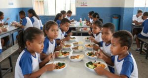 O que uma criança come na escola pode definir como ela aprende